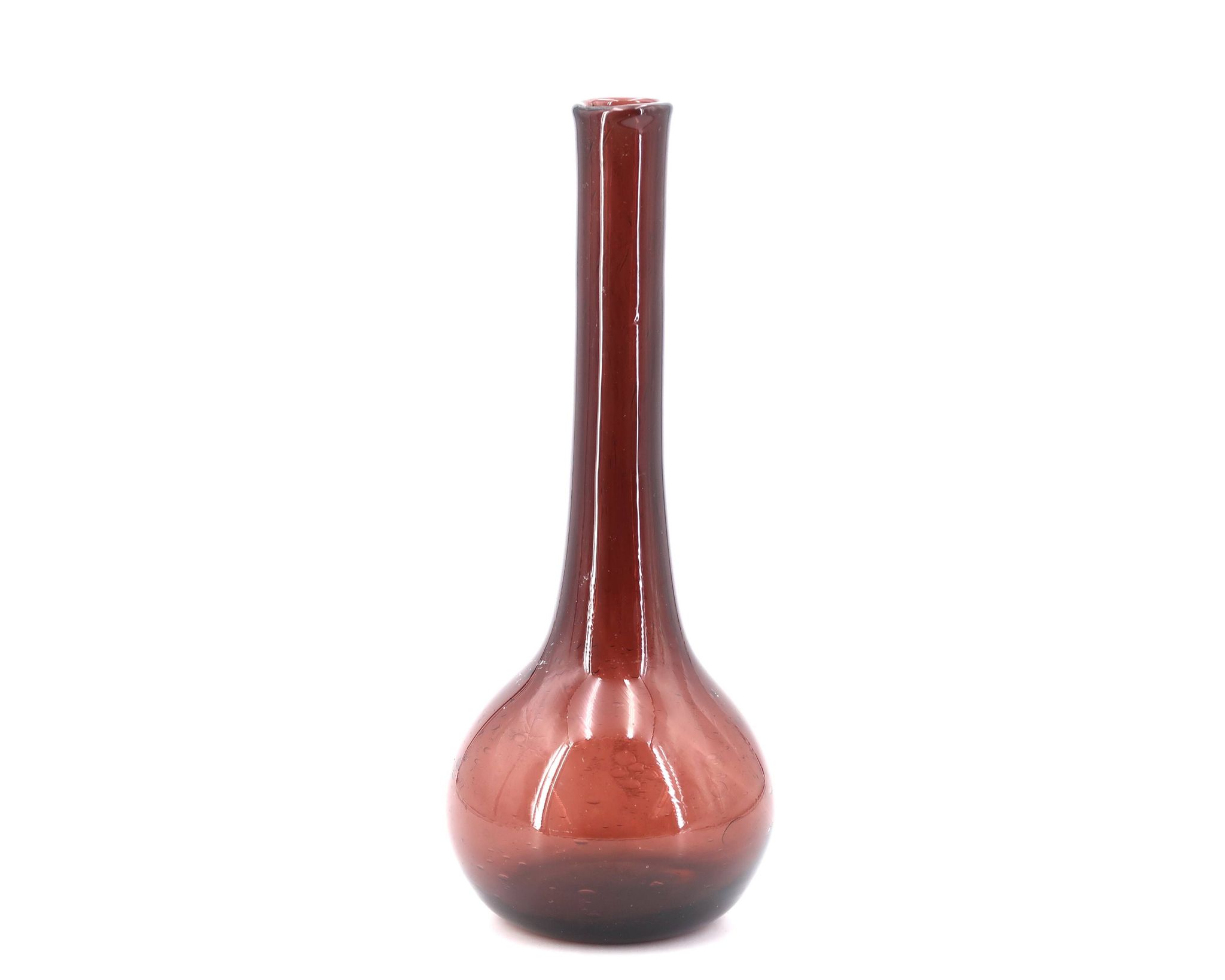 Bubble glass vase from Biot, wine glass, 1970s