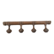 Wooden wall coat rack