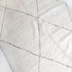 Moroccan Berber carpet Beni ouarain ecru with black diamonds engraved 295x198cm