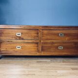 Solid Mahogany Wood TV Cabinet