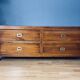 Solid Mahogany Wood TV Cabinet