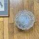 Vintage wall light in antique glass, round ceiling light 22 cm
