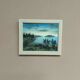 Swedish oil on canvas “Lakeside” attributed to Kulo Green, vintage & framed 29×24cm
