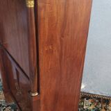 Empire walnut burl secretary