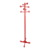 Postmodern Red Stained Beech Coat Rack with Balls, Italy, 1970s