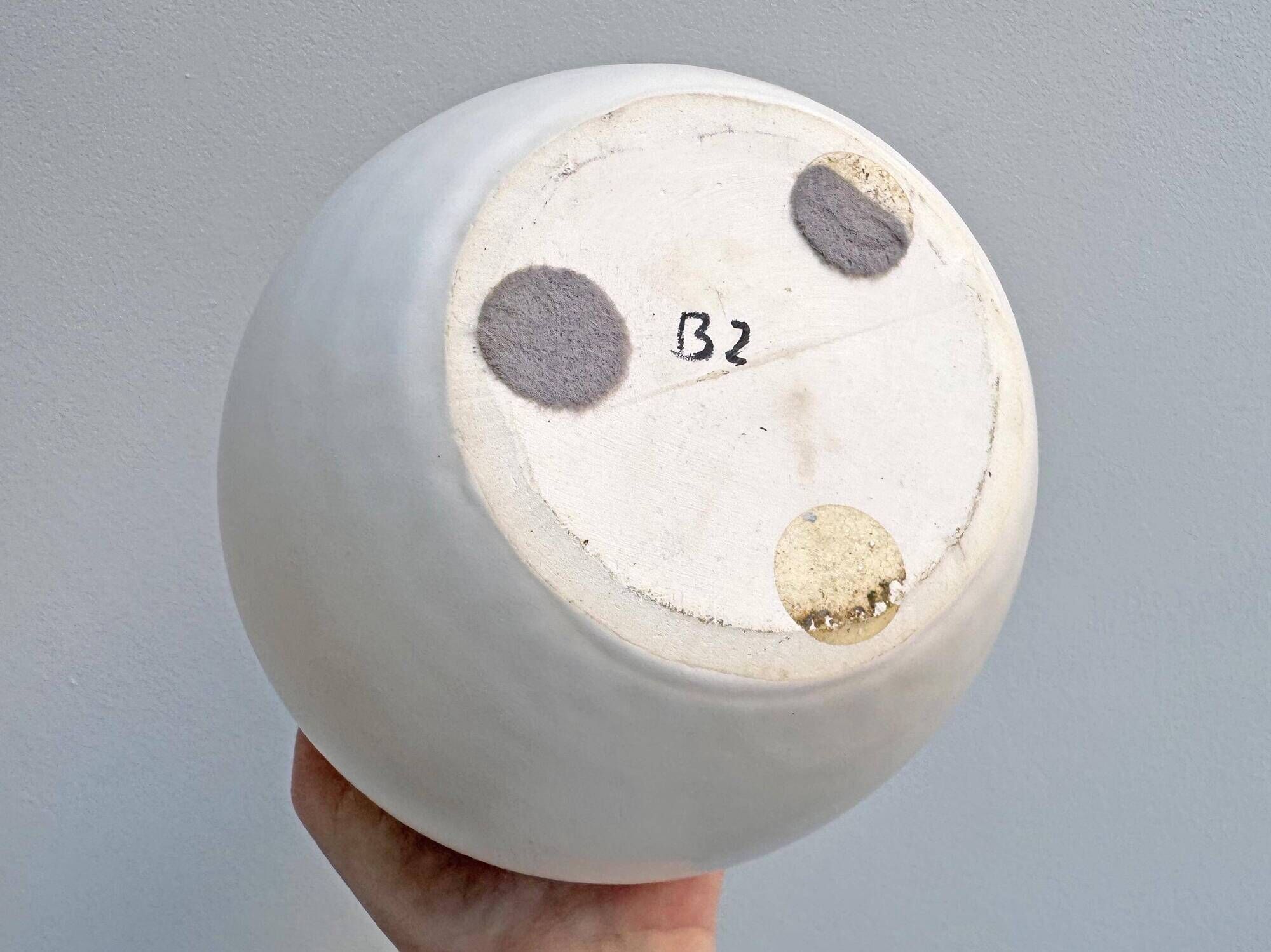 Unique vintage Prosman ceramic B2 vase - lightning bolt