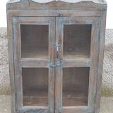 Petite armoire vitrée en bois
