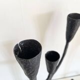 Wrought iron candlesticks