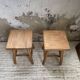 Pair of beech stools