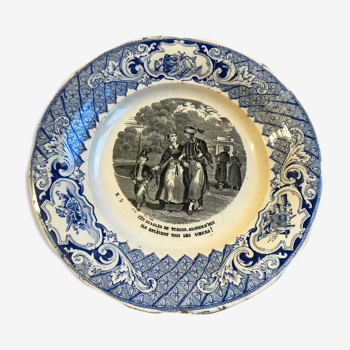 19th Creil Montereau Plate No.5