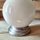 Old ceiling of 40's, white opaline globe, ceiling light