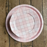 Set of 10 plates and 1 dish