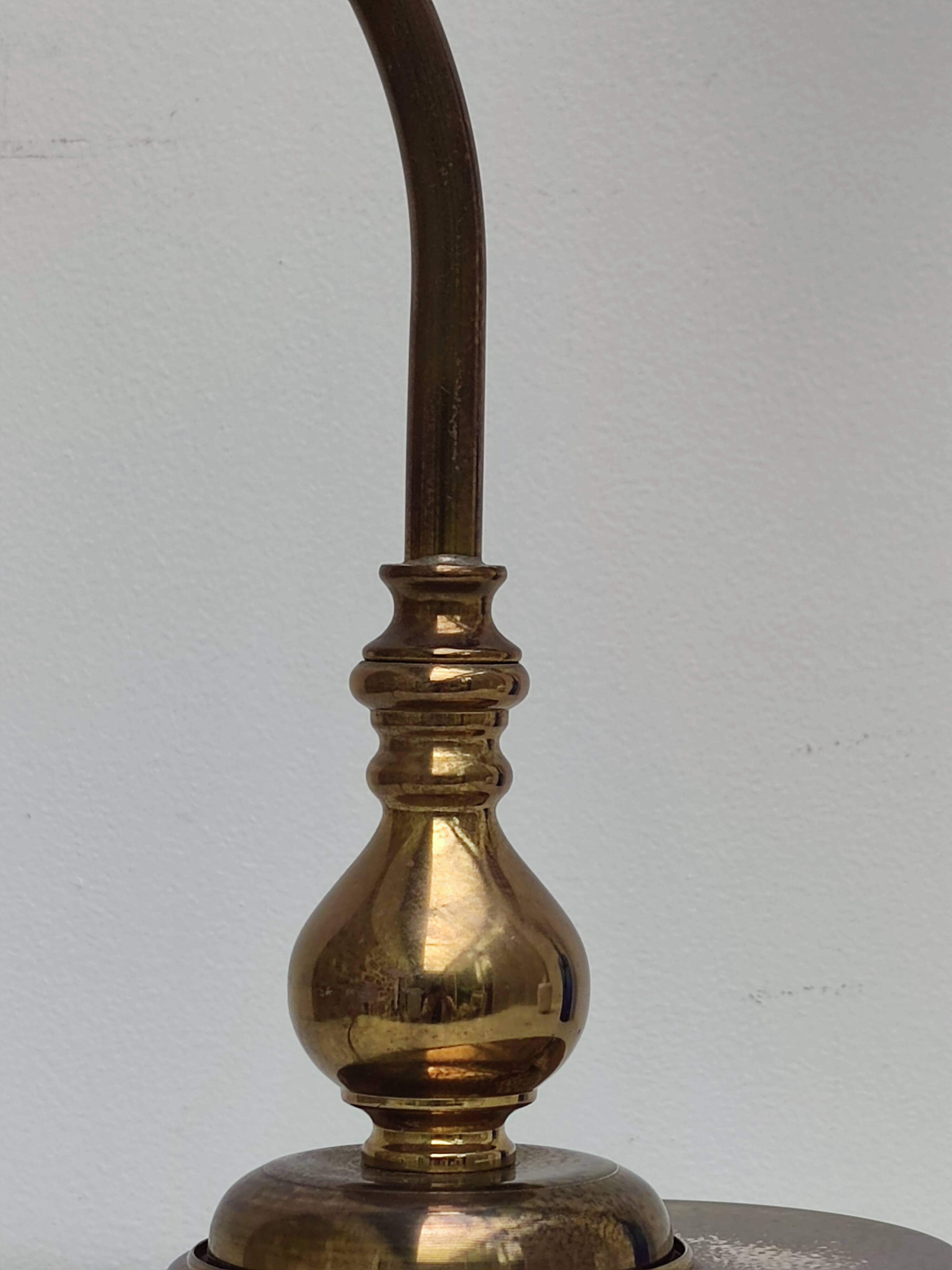 Golden and blue lamp