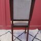 Six Art Deco chairs. Oak and original crushed velvet.