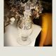 Glass carafe, 40-50s faceted cap