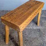 Bench / stool 50 cm old solid wood with patina