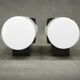 Pair of Czechoslovak Opaline Glass and Bakelite Wall Lights, 1960s
