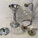 Vintage glass coffee maker pyrex chrome 8 cups Hellem circa 1950