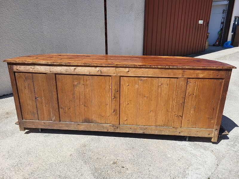 Row 4 doors 2 drawers in pitchpin xix th siecle