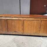 Row 4 doors 2 drawers in pitchpin xix th siecle