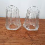 2 lampshades, globes