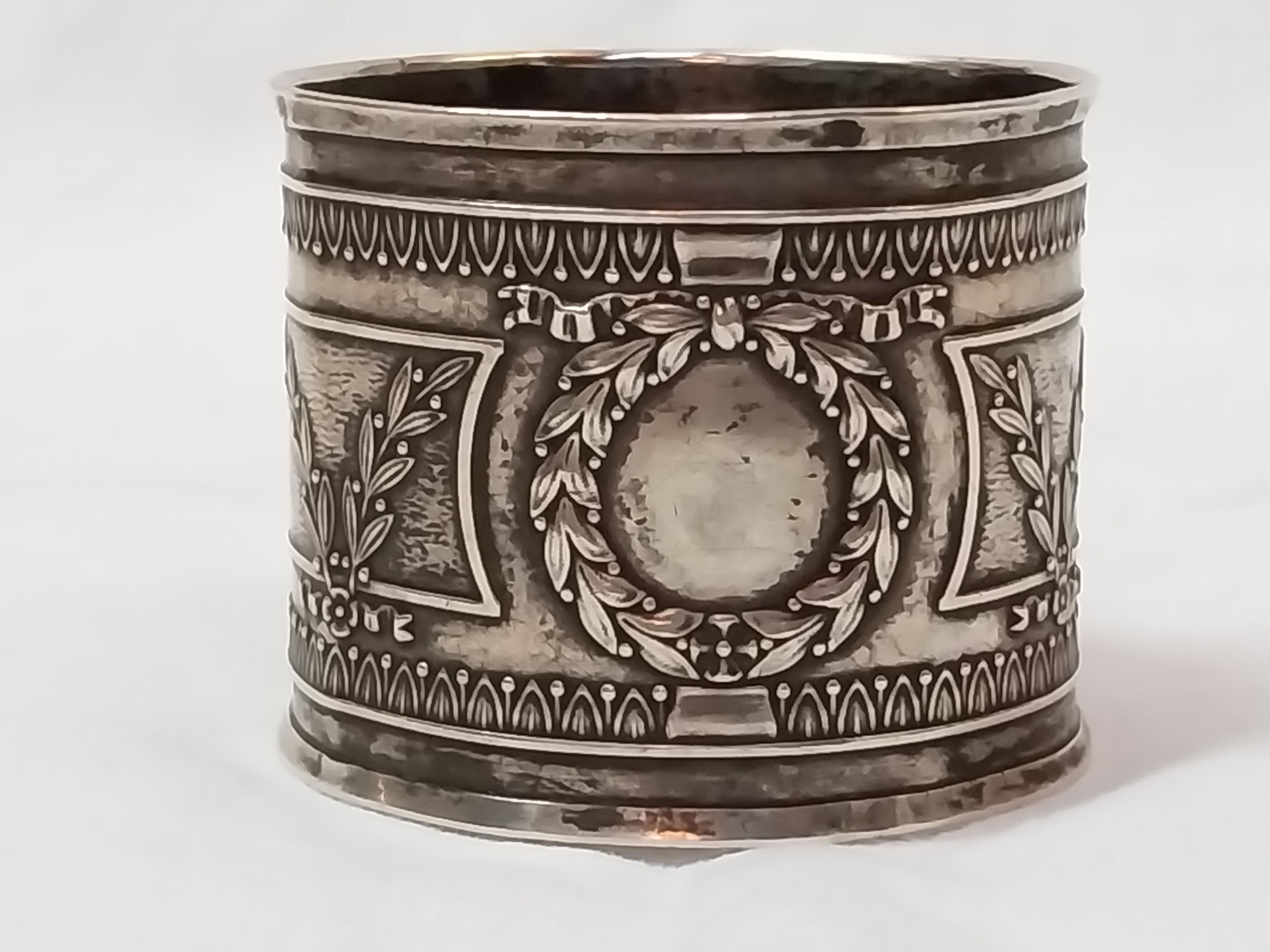 Solid silver towel ring