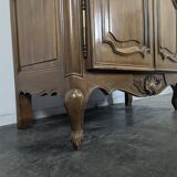 Louis XV style display cabinet in cherry wood