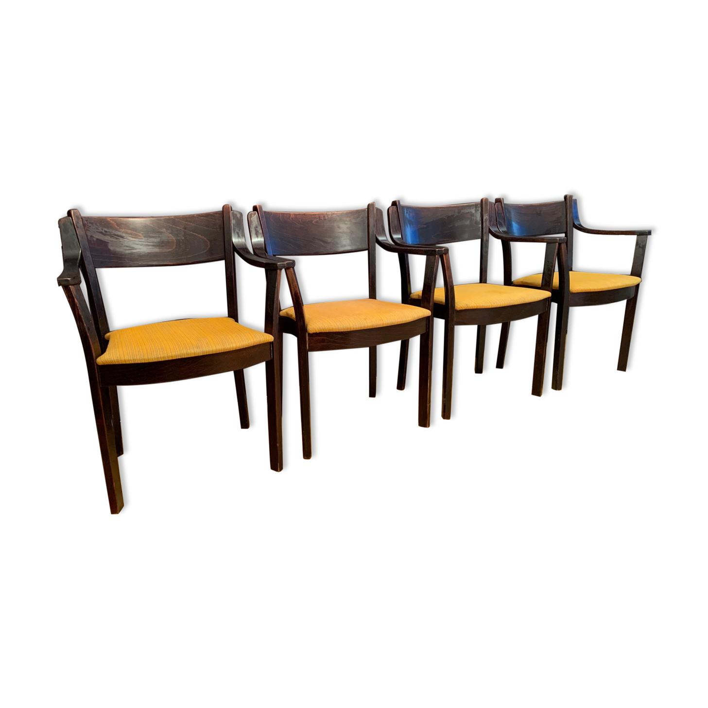 Quatre chaises Gemla Möbler AB Suède 1981
