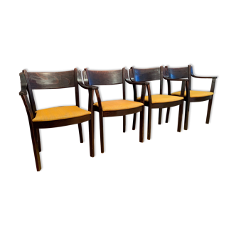 A set of four Gemla Möbler AB chairs, Sweden, 1981