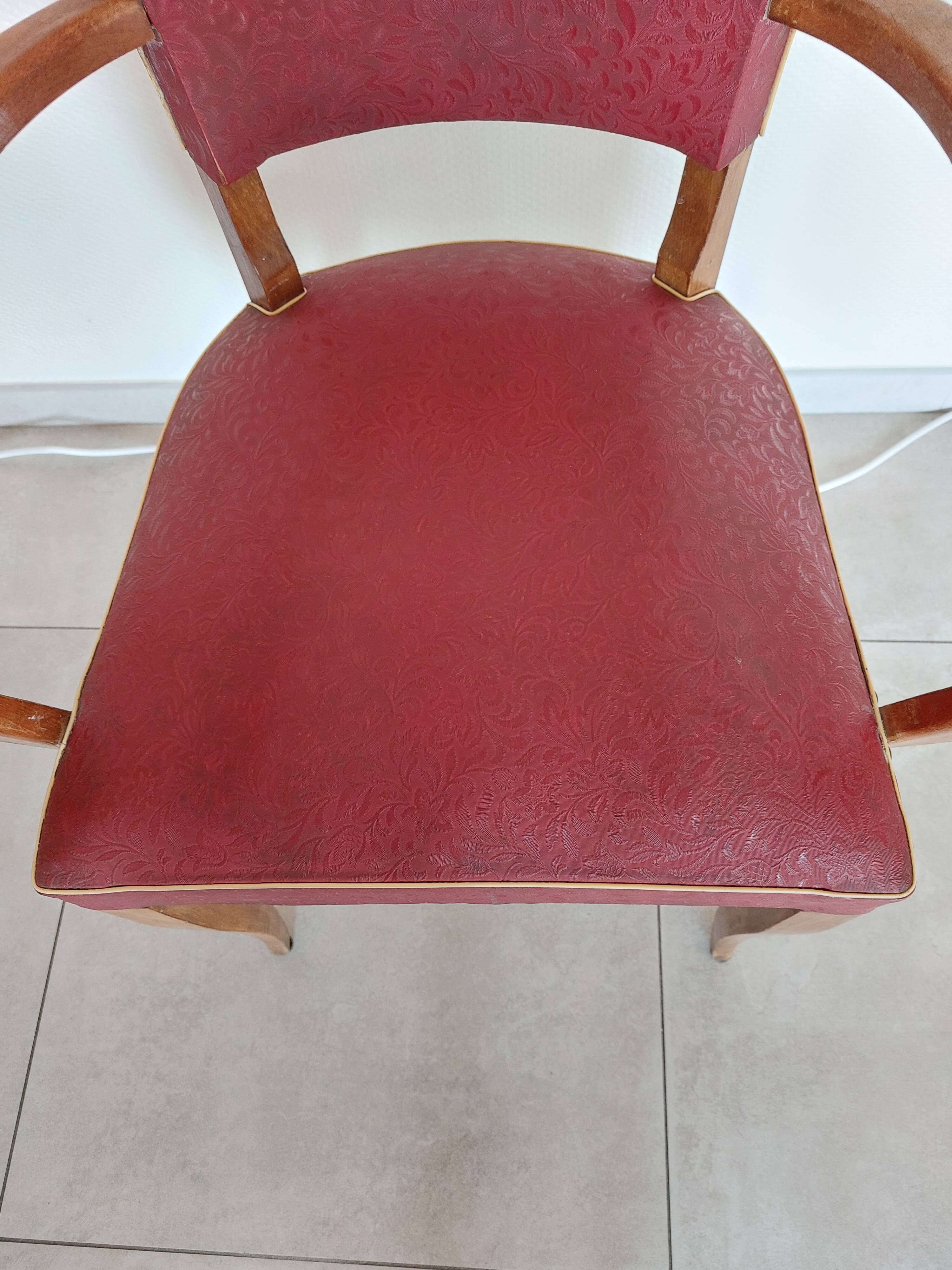 red bridge chair