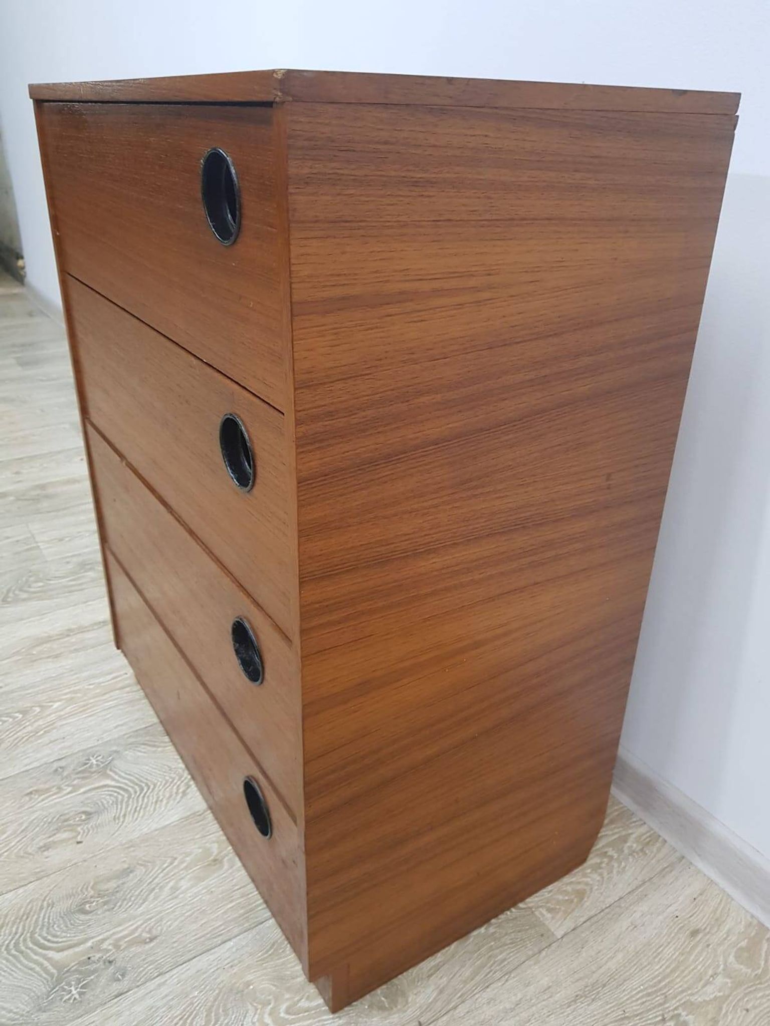 Vintage Teak shoe cabinet, Denmark, 1950s.