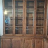 Ancien meuble de pharmacie en angle