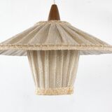 Vintage swivel applicator with Germany 1960s textile lampshade
