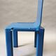 Blue chair and bench child kartell 70s