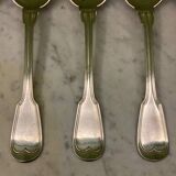 Charles Christofle 6 soup spoons model Chinon