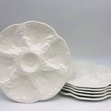 6 Gien Oyster Plates