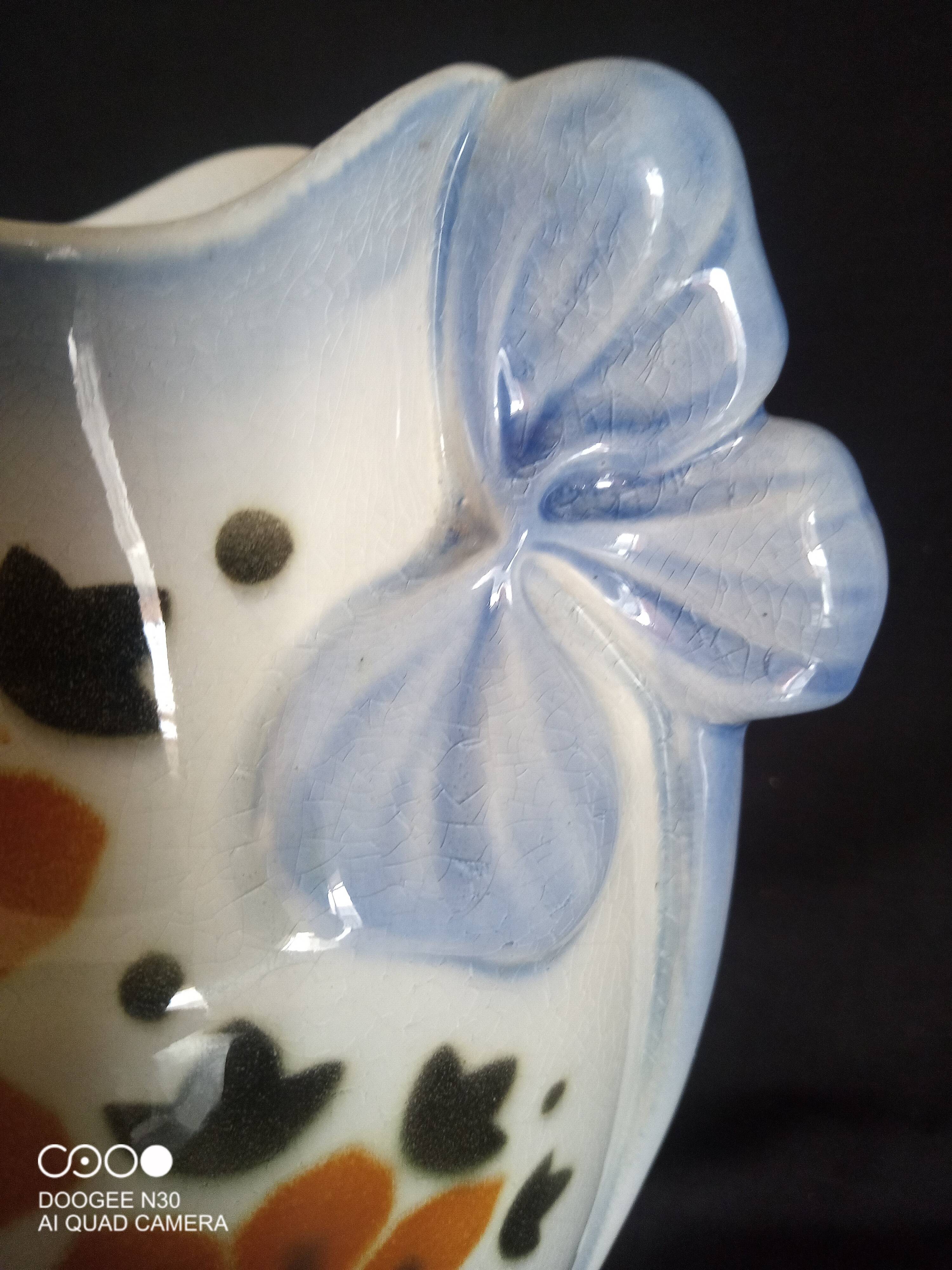 Art Deco vase in ceramic by Lunéville Keller & Guérin