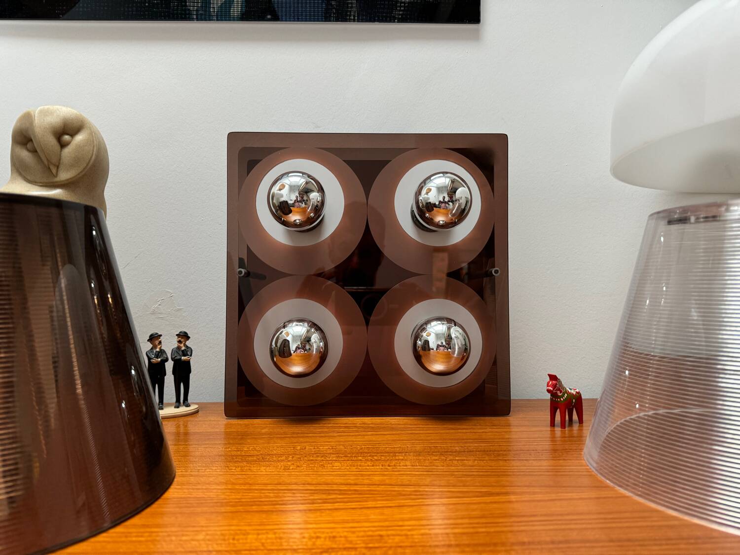 Applique Vintage 4 Feux Jocelyne Trocmé Oxar Modèle Disco