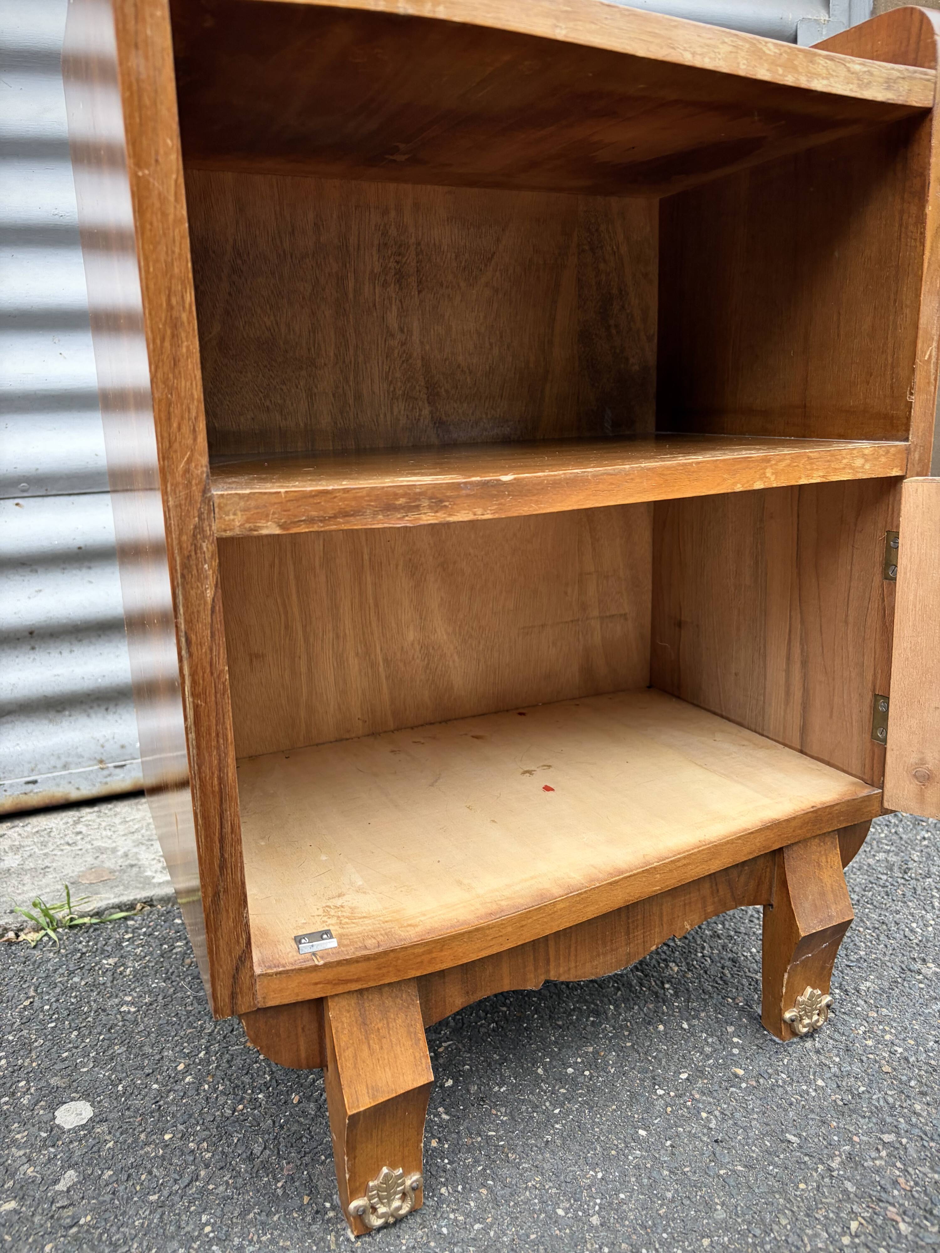 Magnificent Vintage Art Deco Bedside Table from the 1940s | Nightstand to Restore