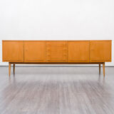 Very large vintage row, oak, restored, 250cm