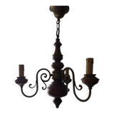 wooden chandelier turns and leiton