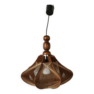 Scandinavian vintage wire pendant light