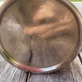 Silver chocolate pot, wooden handle and cap
