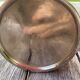 Silver chocolate pot with wooden handle and lid