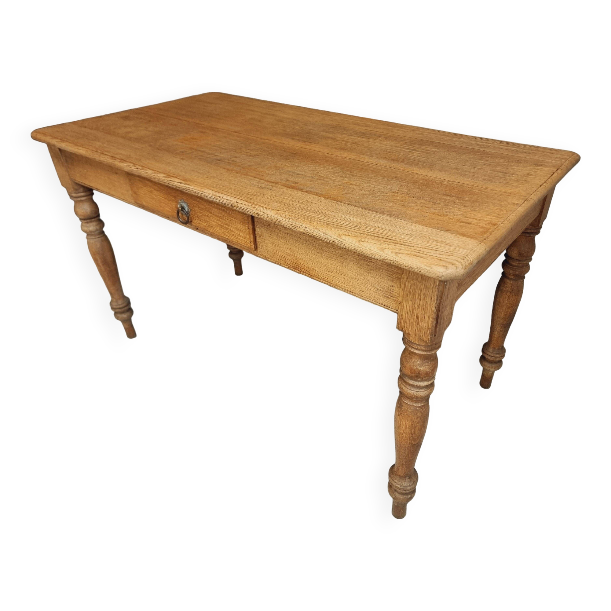Antique oak table dining table kitchen table 69 x 130 cm