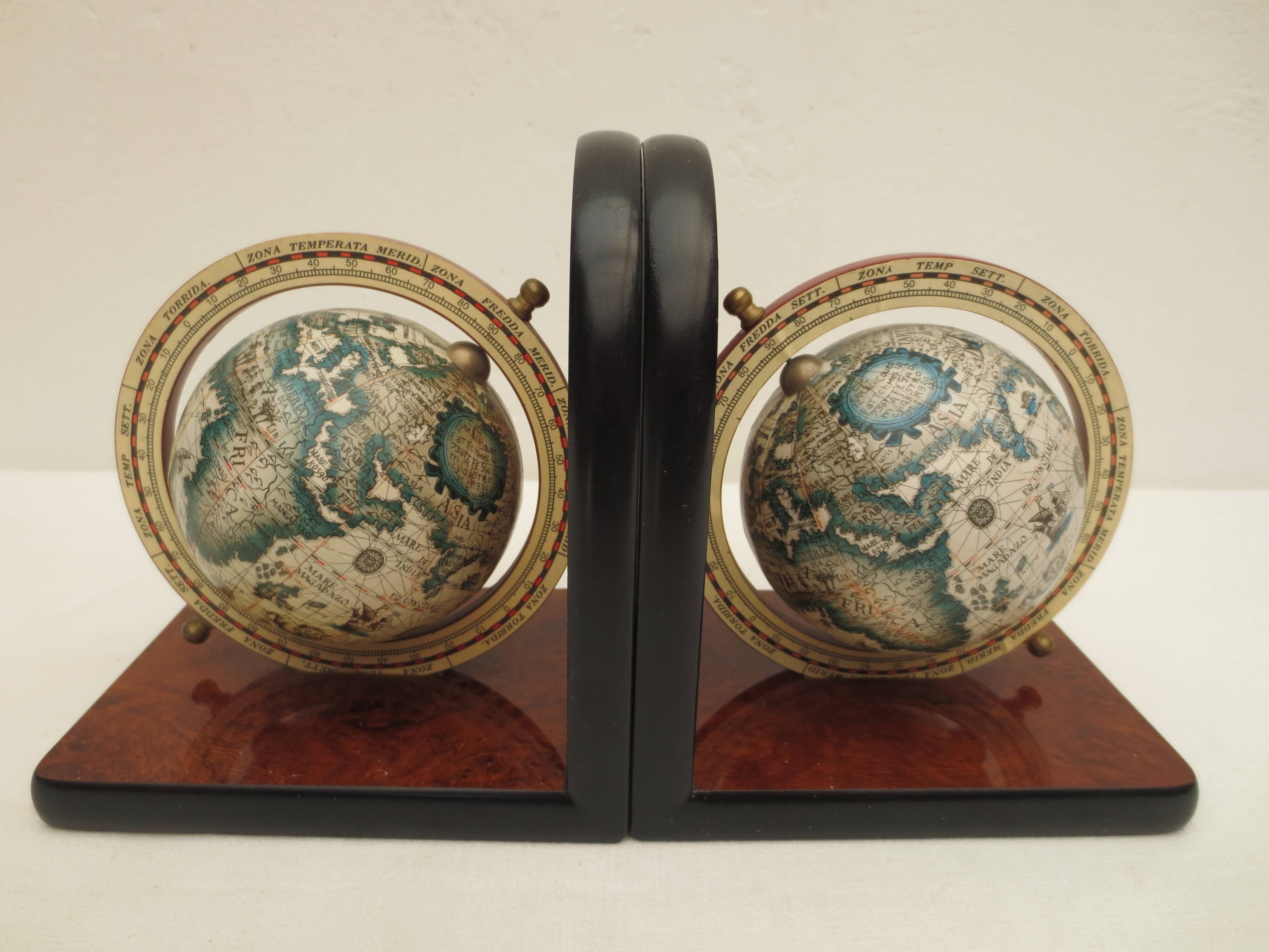 pair of vintage formica bookends