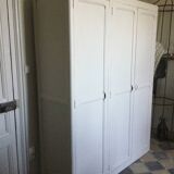 Antique Parisian 3-door wardrobe