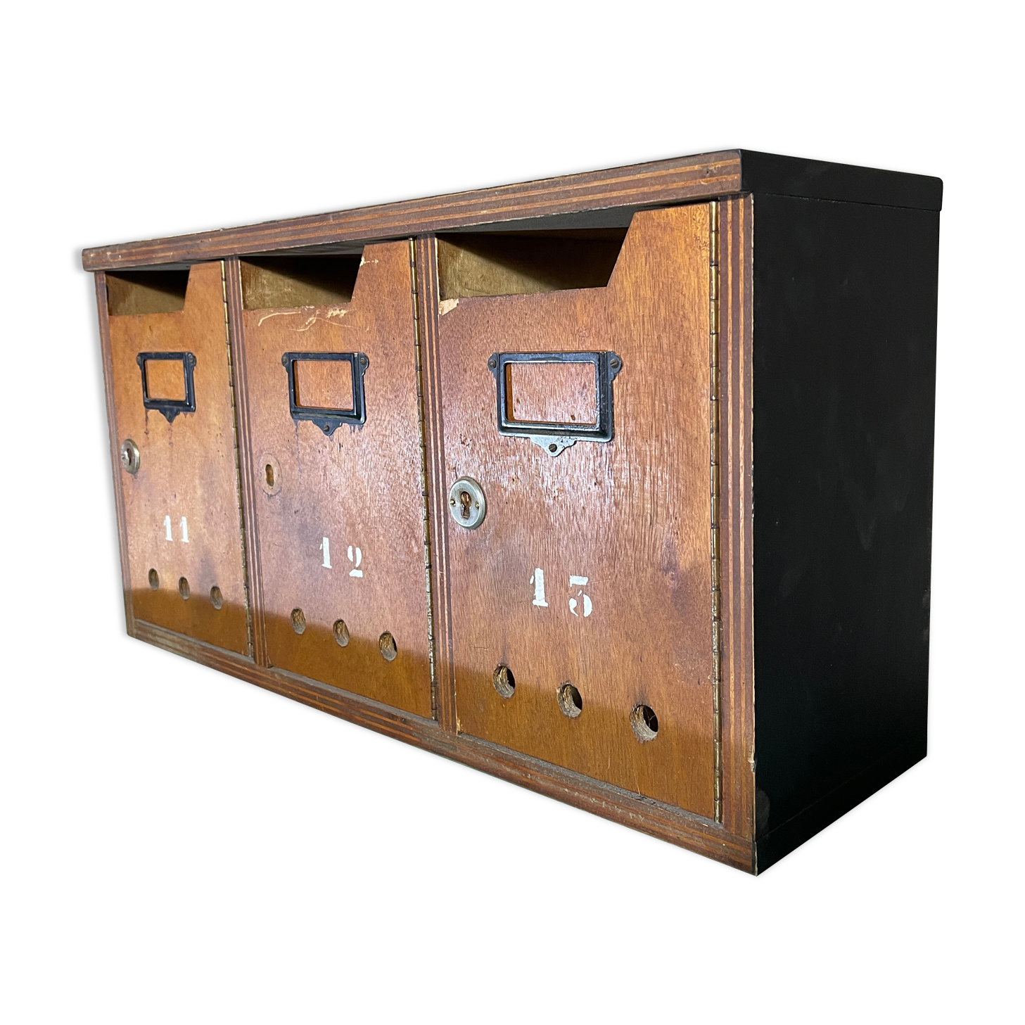 Block of 3 mailboxes from the 70s/80s