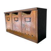 Block of 3 mailboxes from the 70s/80s