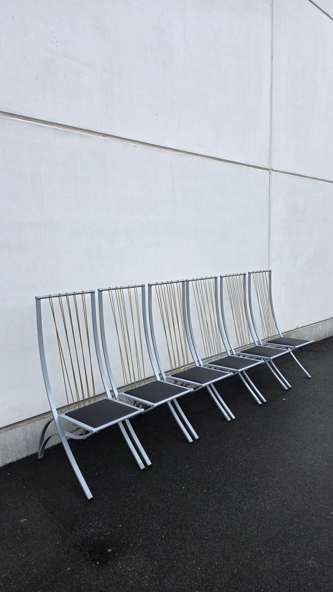 Set of 6 "Harp" chairs by Dietrich, Germany, 1980s.